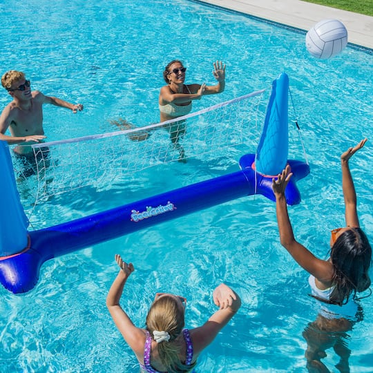PoolCandy 8.75ft. Giant Floating Volleyball Game Set